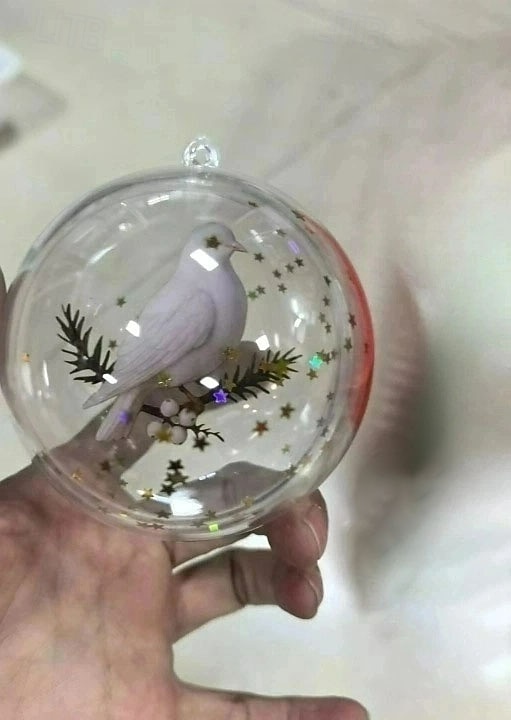 Ornements transparents d'oiseaux de la nature, décorations de sapin de Noël avec cardinal, boules de Noël en plastique transparent, décorations de fêtes, décorations intérieures et extérieures pour sapin de Noël, cadeaux commémoratifs de 2025 ? $9.99 –P3