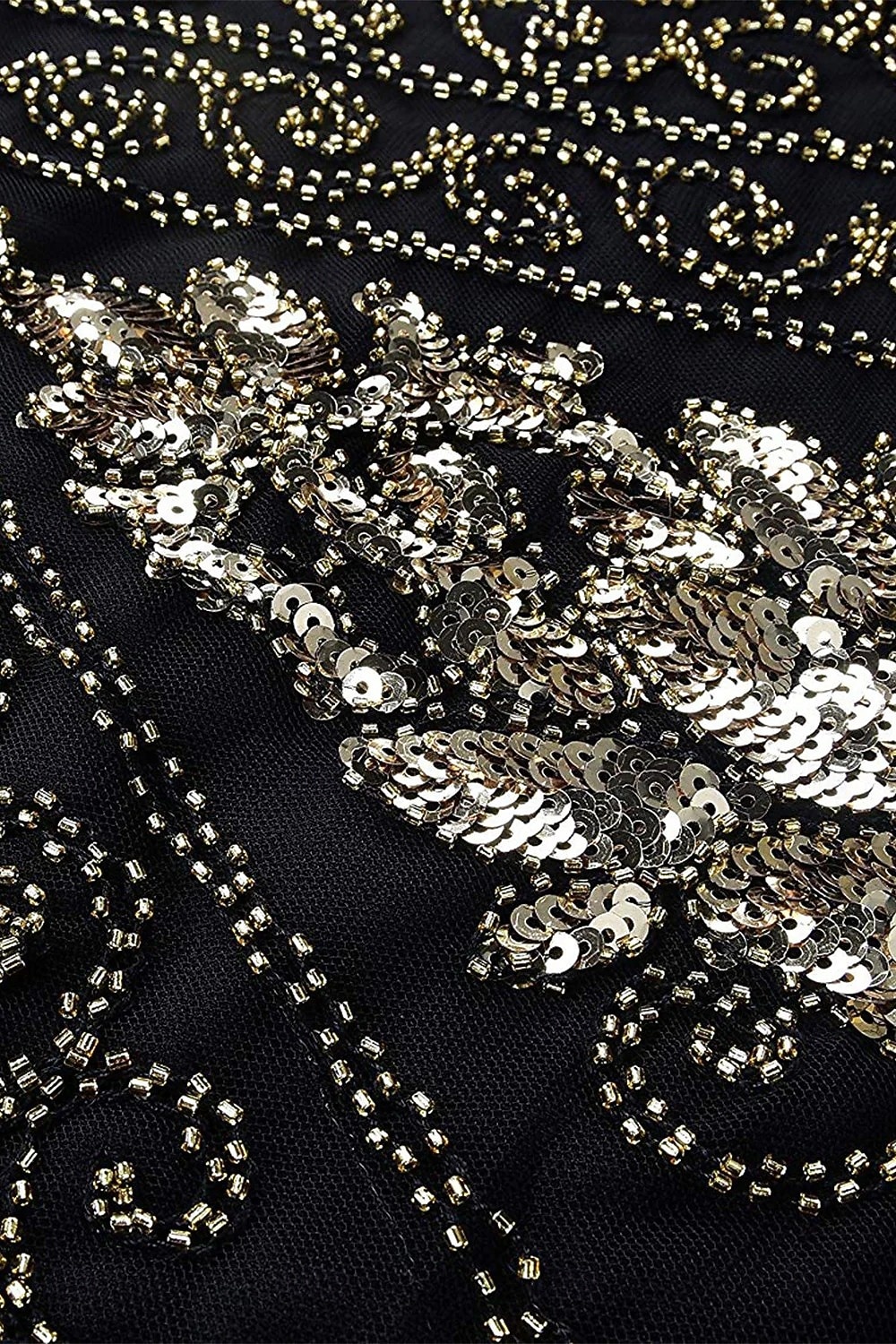 Zestaw Retro / vintage Ryczące 20s 1920 roku Do kolan Sukienka w stylu lat 20-tych Sukienka koktajlowa Wymyślny kostium z akcesoriami Krótkie rękawy Wielki Gatsby Dziewczyna podlotek Cekiny Frędzel W 2026 - $52.99 –P10