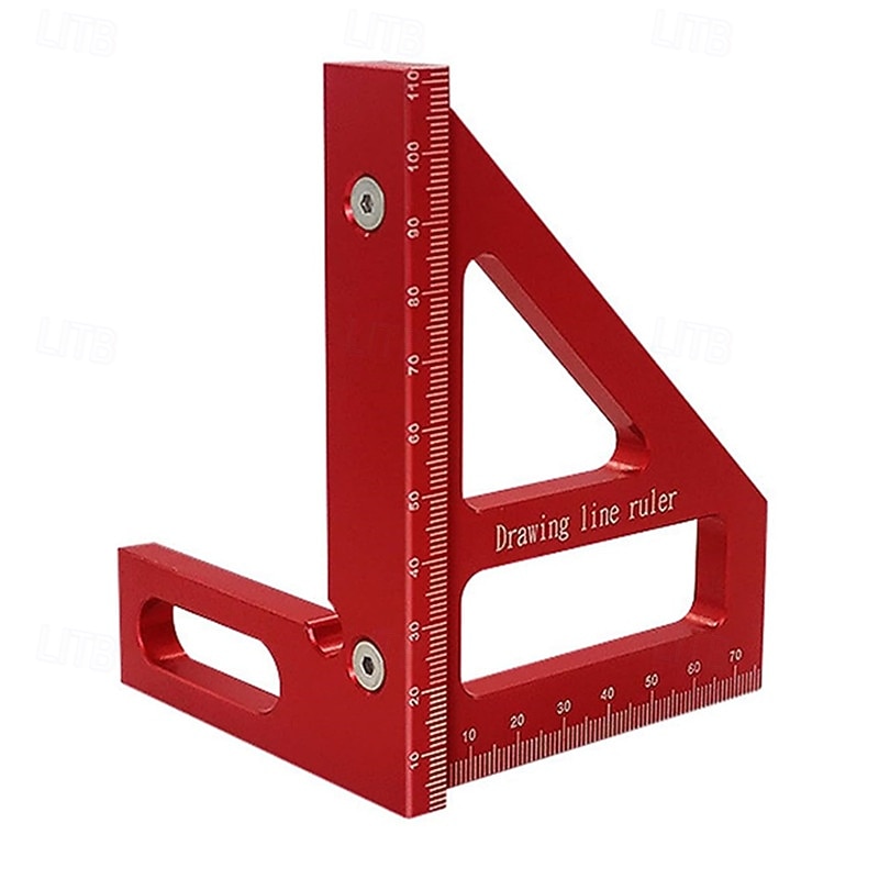 3D Multi-Angle Measuring Ruler Χάρακας διάταξης τετραγωνικής ταχύτητας Κράμα αλουμινίου Φορητά Εργαλείο Κατασκευής Ξυλουργικής 11 cm 45/90 ° 2025 - $12.99 –P8
