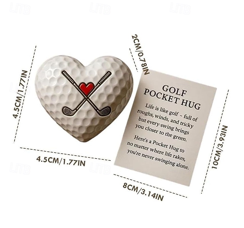 Golfzakknuffel, inspirerend golfcadeau met bemoedigende tekstkaart, klein cadeautje voor golfliefhebbers, motiverende golfbalmarker, attent golfcadeau voor mannen en vrouwen 2026 - $16.99 –P8
