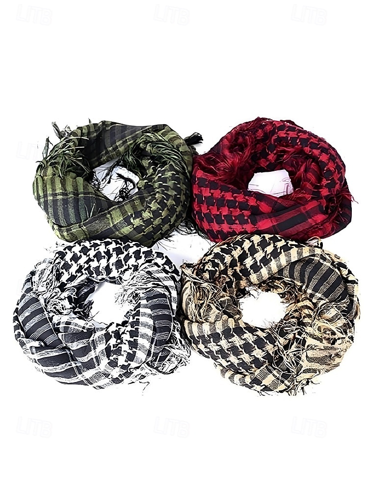 Weihnachtsschal für Herren – weiche, stylische und warme karierte Schals in mehreren Farben für Winterferien, Freizeitkleidung und Partys im Freien 2025 - $9.99 –P5