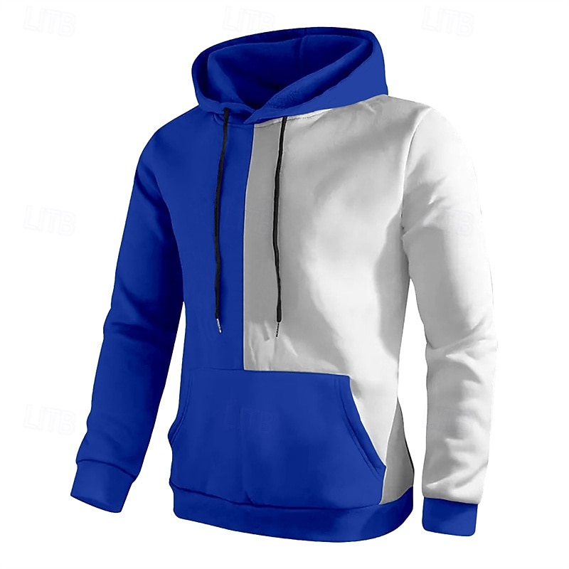 Ανδρικά Φούτερ με Κουκούλα Μαύρο Κίτρινο Ανθισμένο Ροζ Ρουμπίνι Θαλασσί Με Κουκούλα Συνδυασμός Χρωμάτων Κορδόνι Κουρελού Τσέπη Αθλήματα & Ύπαιθρος Καθημερινά Αργίες Πολυεστέρας Κομψό στυλ street 2026 - $29.99 –P11