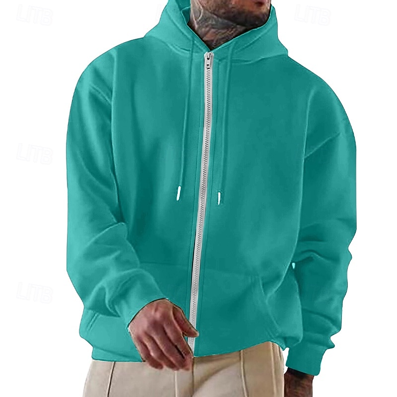 Men's Hoodie Full Zip Hoodie Pullover Hoodie Sweatshirt Fleece Hoodie Wine Red Hooded Plain Zipper Casual Daily Sports & Outdoor Streetwear Cool Sportswear All Seasons Clothing Apparel Hoodies 2026 - $24.99 –P3
