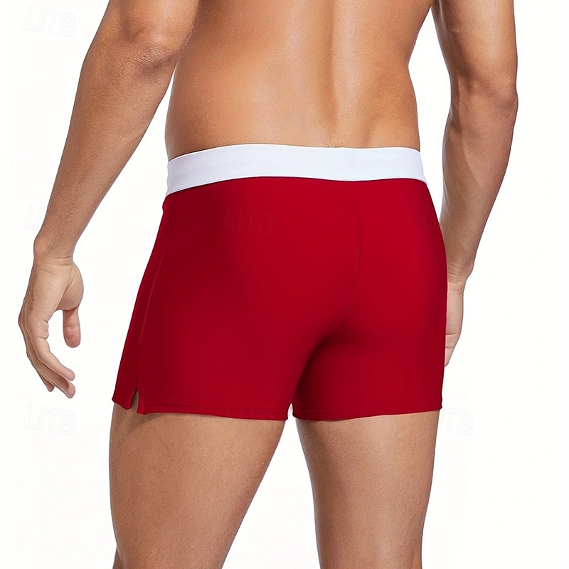 Bărbați Pantaloni Scurți de Înot Boxeri înot Costume de baie pentru costume de baie Mată Buzunar cu Fermoar Elastic Respirabil Pantaloni Surfing Bikini Scufundare Vară 2026 - $11.49 –P18