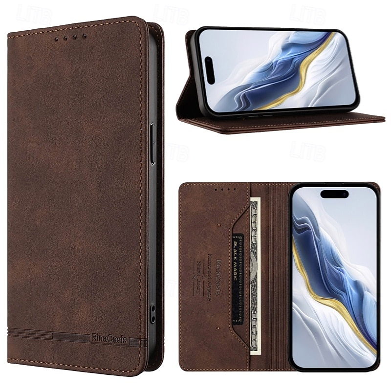 телефон Кейс для Назначение iPhone 17 Pro Max 17 Air 17 i16 15 14 Pro Max Plus 13 Pro Max Mini Кошелек для карт Защита от удара Ретро Кожа PU 2026 - $15.99 –P18