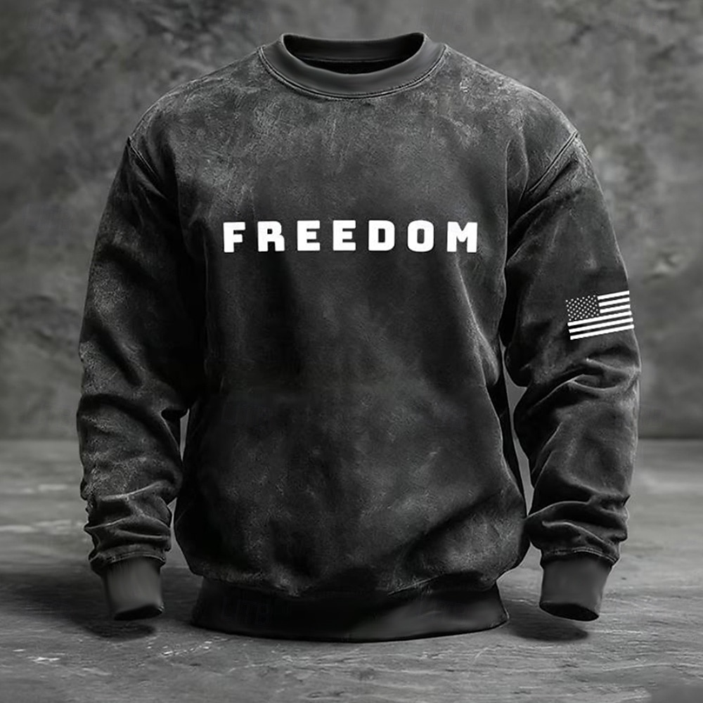 4η Ιουλίου 2026 250η Ημέρα Μνήμης Ανδρών 3D Εκτύπωση Μπλούζα Μακρυμάνικη Hoodie Φούτερ Καθημερινή Υπαίθρια 2026 - $28.99 –P1