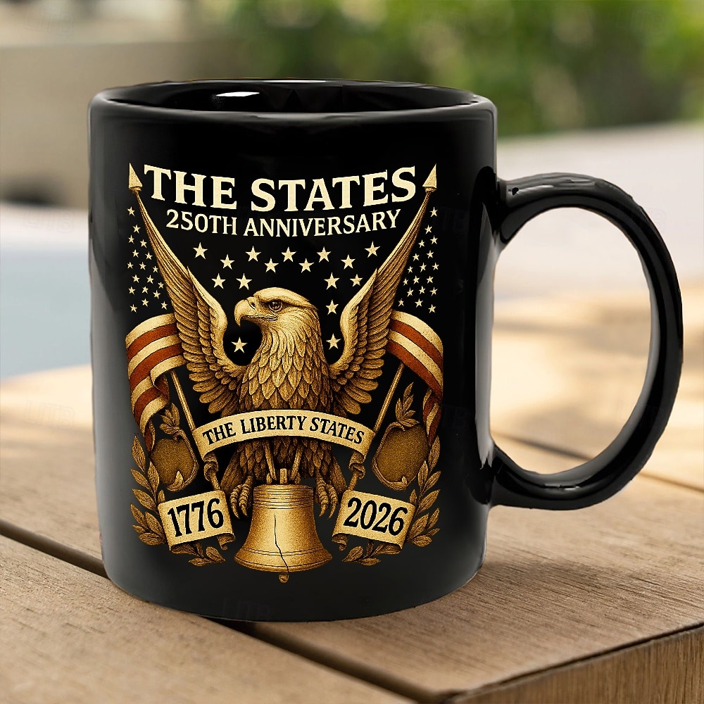 ספל יום השנה ה-250 של ארצות הברית, מתנת חג המולד, ספל פטריוטי, כובע פטריוטי, ספל קפה קרמי 11oz, נשר קירח, פטריוטי, רטרו, דגל אמריקאי, ספל לגברים ולנשים, מתנת יום העצמאות 2026 - $16.99 –P2