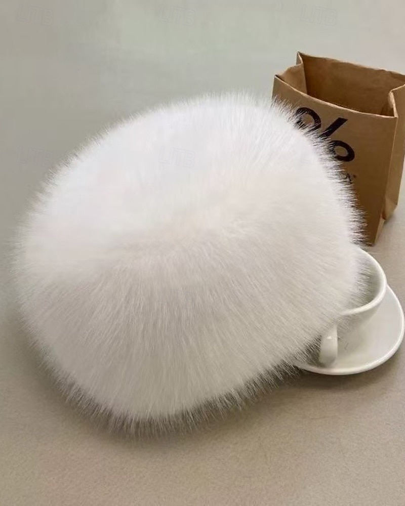 Dámské Teplá zimní čepice Denní Dovolená Pevná barva Polyester Na běžné nošení Zahřívací 1 PC 2025 - $18.99 –P9