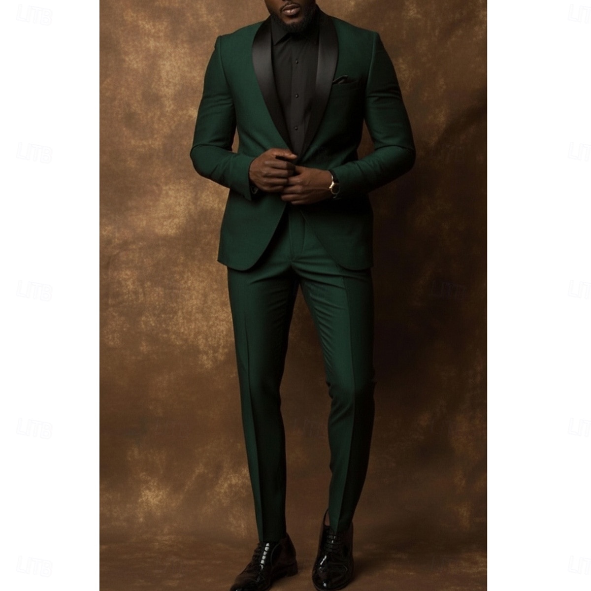 Uomo Abiti da lavoro Casuale Feste Nero Borgogna Primavera, Autunno, Inverno, Estate Tuta Bavero sciallato Formale Tinta unita Vestibilità standard 2 pezzi Monopetto a un bottone del 2026 a $109.99 –P1