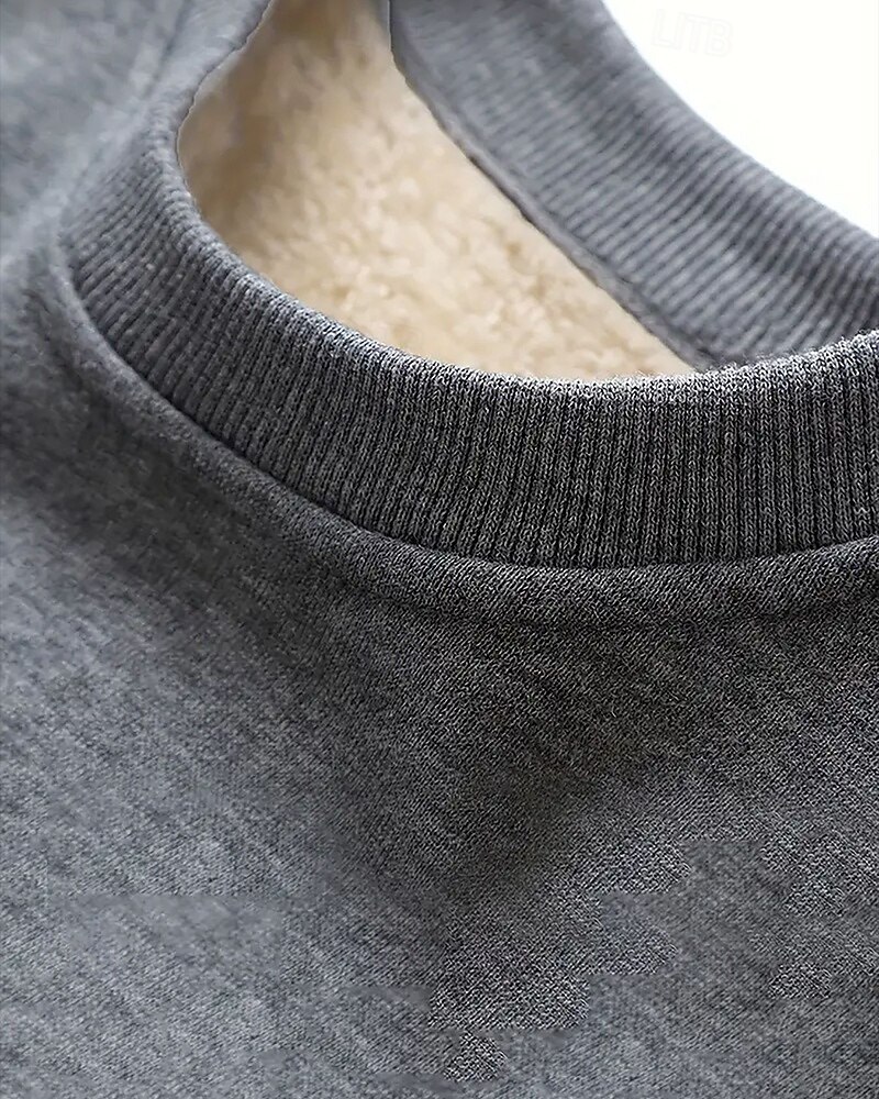 Homens Cor Sólida Moletom de lã Lounge Top Outono/Inverno Grossa Manga Longa Roupa Esportiva A Prova de Vento Quente Academia Equitação Corrida Exercite-se Ioga Preto Branco Amarelo Roupa de esporte de 2026 por $28.99 –P11