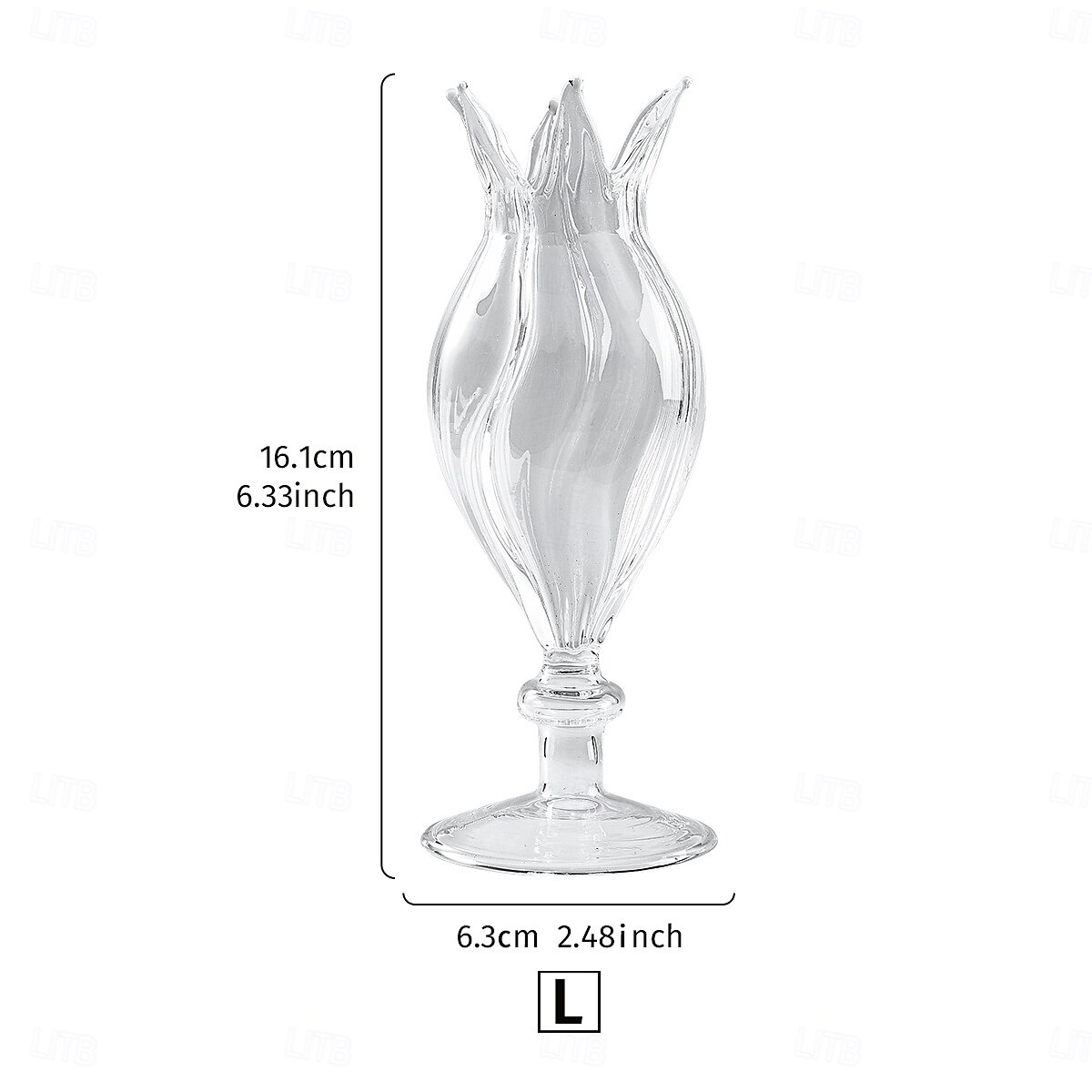 Cute Flower Bud-shaped Hydroponic Vase A Transparent Glass Flower Arrangement Table Decoration Piece Suitable for Home and Store Table Art Flower Arrangements and Decorative Vases 2025 - $9.99 –P2
