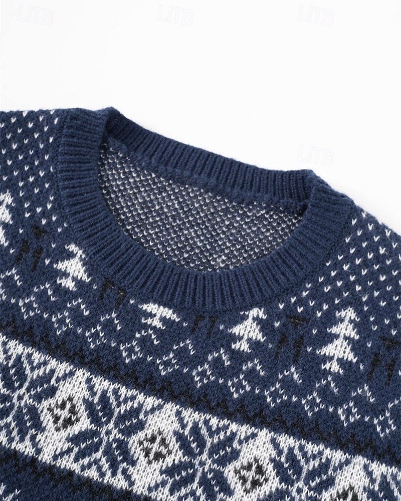 Homme Pull de Noël Pull de Noël moche Chandails de Noël pull de Noël Pull Côtelé Tricoter Hauts Réguliers Tricoté Chaque Col ras du cou Mode Basique Noël Vacances Vêtement Tenue Automne Hiver Rouge de 2026 ? $38.99 –P9