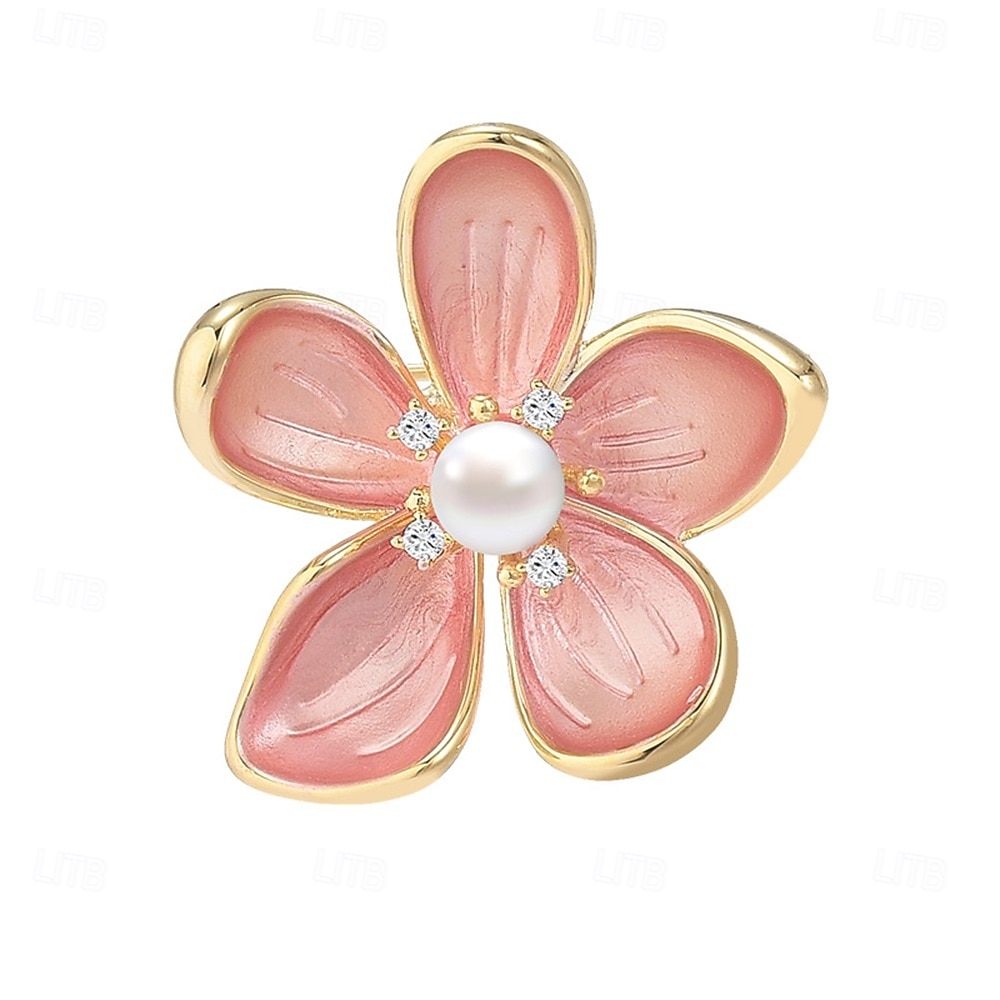 Broches Retro Flor Moda Estilo bonito Simples Broche Jóias Rosa Claro Para Casamento Festa Presente Noivado Baile de Formatura Festival de 2026 por $16.49 –P2