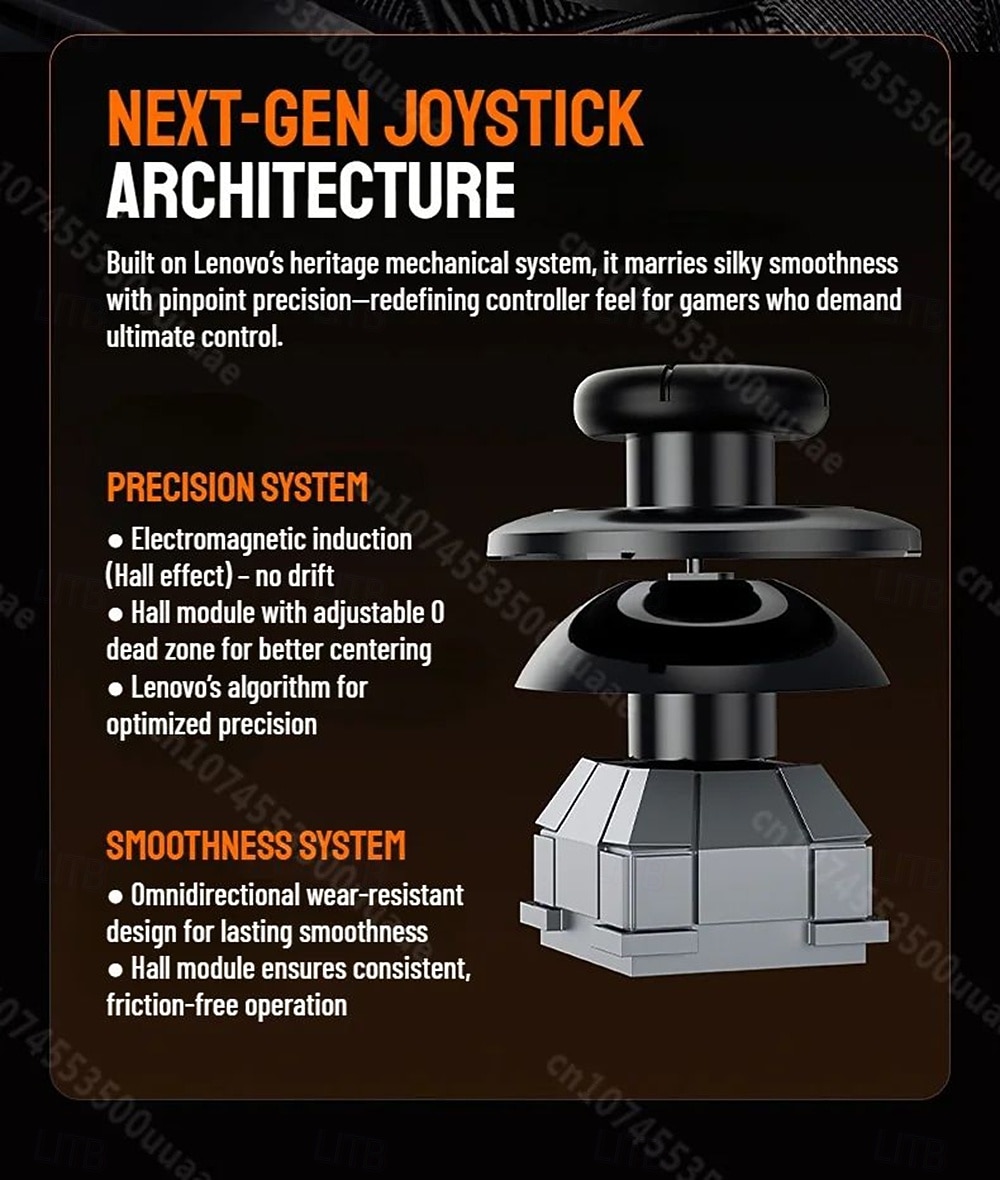 Игровой контроллер Lenovo S05 RGB беспроводной геймпад джойстик с эффектом Холла для Switch/2/OLED/Lite ПК iPhone Android телефонов подарок на День Святого Валентина 2026 - $64.99 –P5