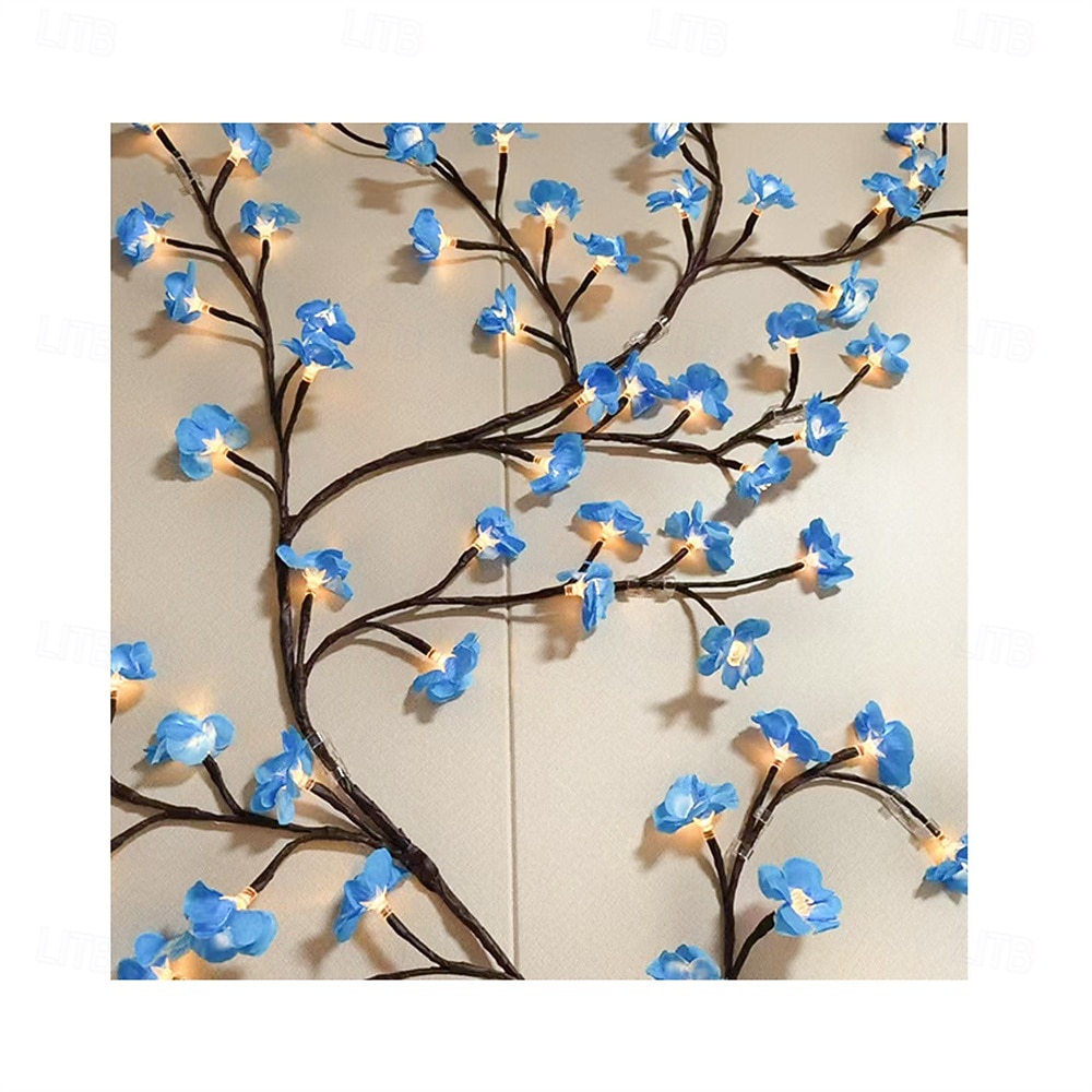 1 kpl USB Pajuvineoksa valot 8-tilaa 72/96/144LED lämpimän valkoinen valo seinälle huoneeseen keittiöön kahvilaan Halloween koristeeksi 2026 - $32.99 –P2