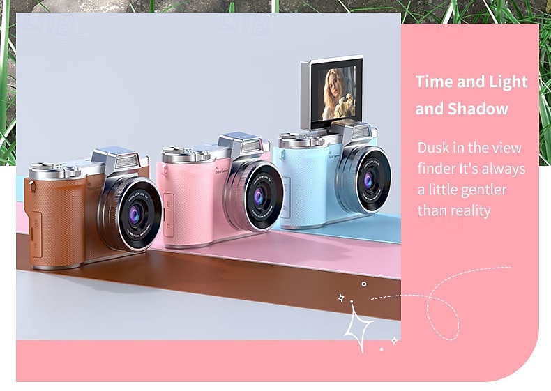 2026年 1080P HDポータブルCCDカメラ 4Kレンズ フリップスクリーン USB充電式リチウムポリマーバッテリー 初心者向け旅行Vlogging 完璧なバレンタインデーギフト 初心者カメラ  コレクション – $47.99 –P6