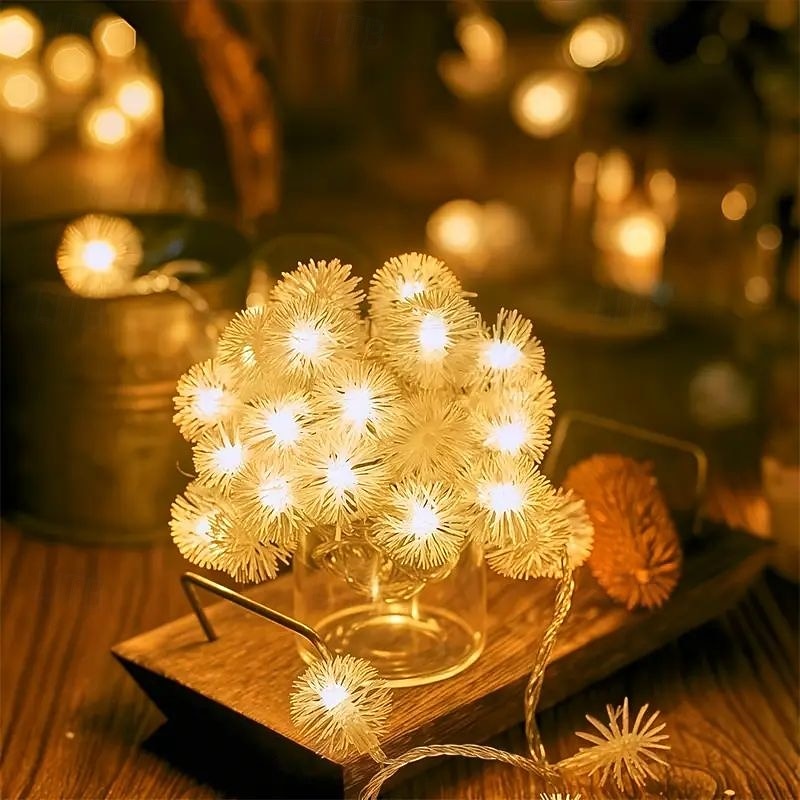 Luces de Cuerda Diente de León con Control Remoto 8 Modos 10m 80LED Lindas Luces de Hadas Blanco Cálido para Árbol Dormitorio Ambiente Festivo Decoración de Fiesta de Boda Cumpleaños 2026 - $21.99 –P2