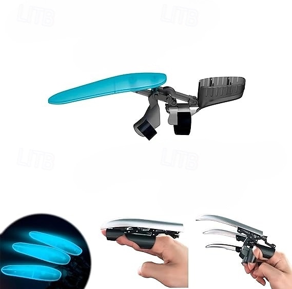 Mechaniczne, chowane pazury wilka 1 opakowanie, chowany, świecący mechaniczny pazur, 3D składane pazury wilka dla dzieci i dorosłych 2026 - $12.99 –P2