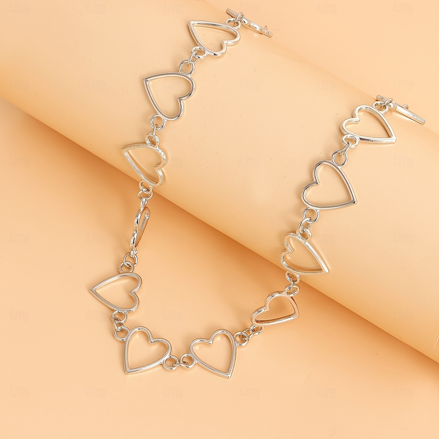 Collier ras du cou cœur en argent pour femme – bijou tendance à maillons pour tenues décontractées et de soirée de 2026 ? $11.99 –P3