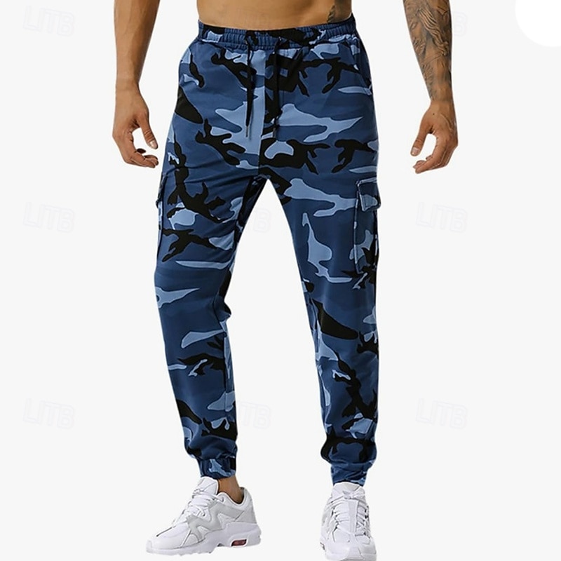 Per uomo Pantaloni della tuta con risvolto Pantaloni Cargo pantaloni sportivi Coulisse con tasche Vita Alta Pantaloni Palestra Athleisure Allenamento Primavera Autunno Elastico Palestra Allenamento del 2026 a $27.99 –P16