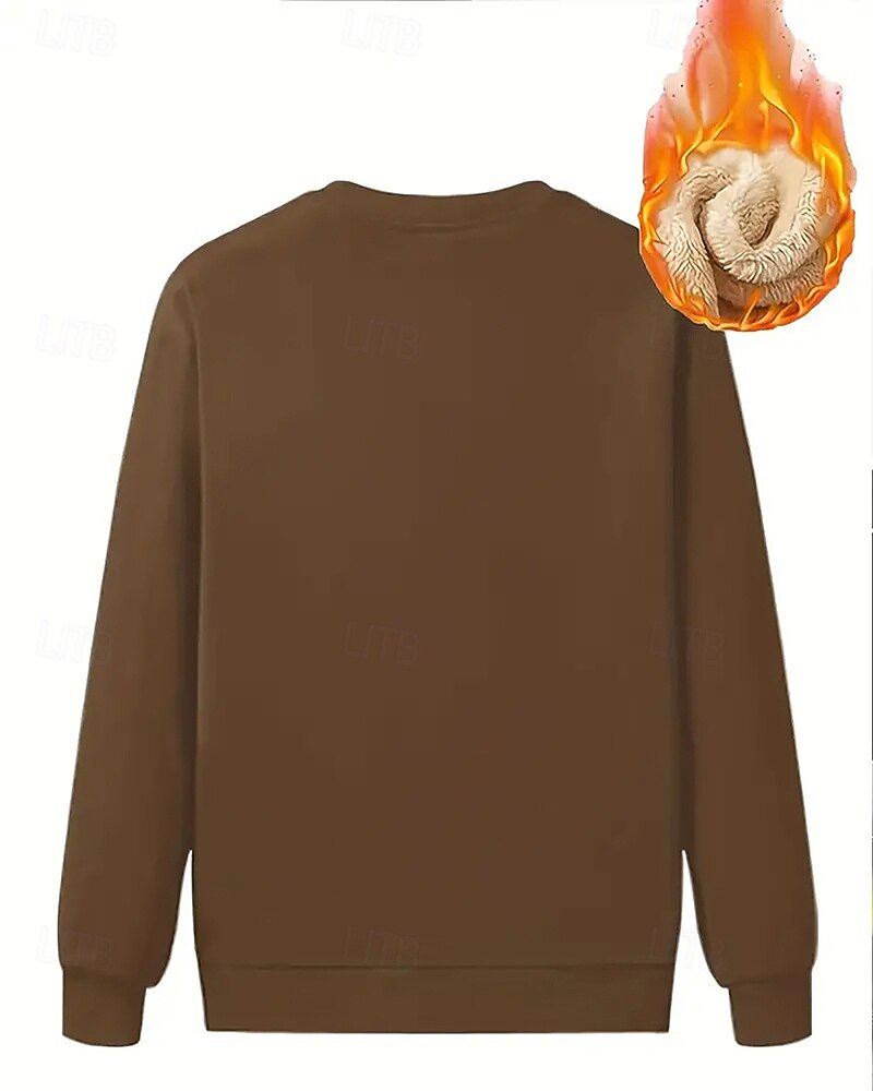 Homens Cor Sólida Moletom de lã Lounge Top Outono/Inverno Grossa Manga Longa Roupa Esportiva A Prova de Vento Quente Academia Equitação Corrida Exercite-se Ioga Preto Branco Amarelo Roupa de esporte de 2026 por $28.99 –P10