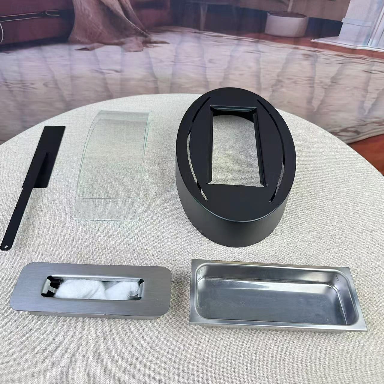 feu de table cheminée de table alcool à friction avec pare-flamme de 2025 ? $75.99 –P5