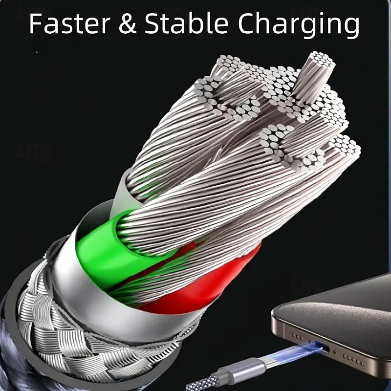 Необходимый дорожный кабель USB-C 3-в-2, подходящий для зарядки Apple Watch/iPhone 17/мультизарядный кабель Lightning, портативный, предназначенный для iWatch и iPhone 16 2025 - $18.99 –P9