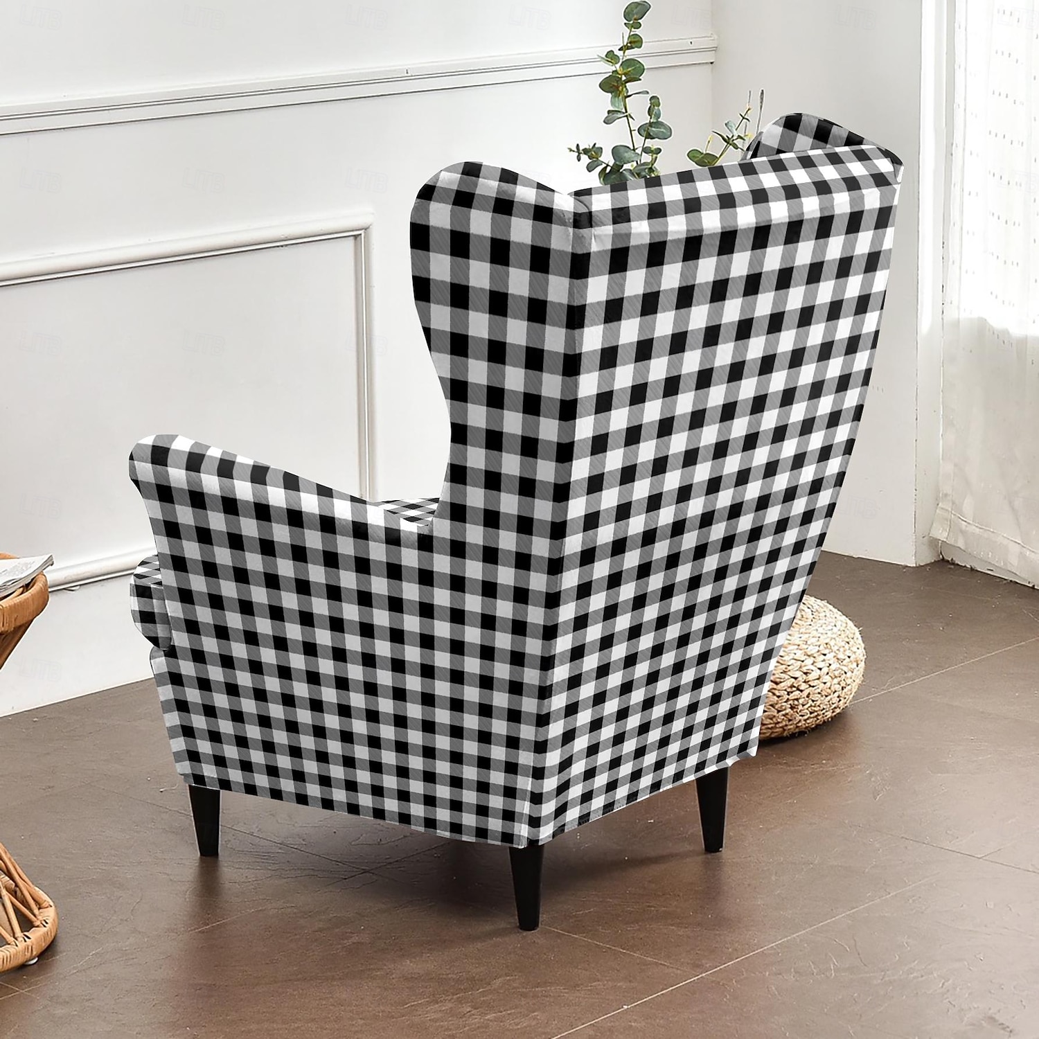 Floral, Striped & Geometric Printed Wingback Chair Covers, Stretch Polyester Slipcovers for Armchairs, Decorative Furniture Protectors 2026 - $49.99 –P3