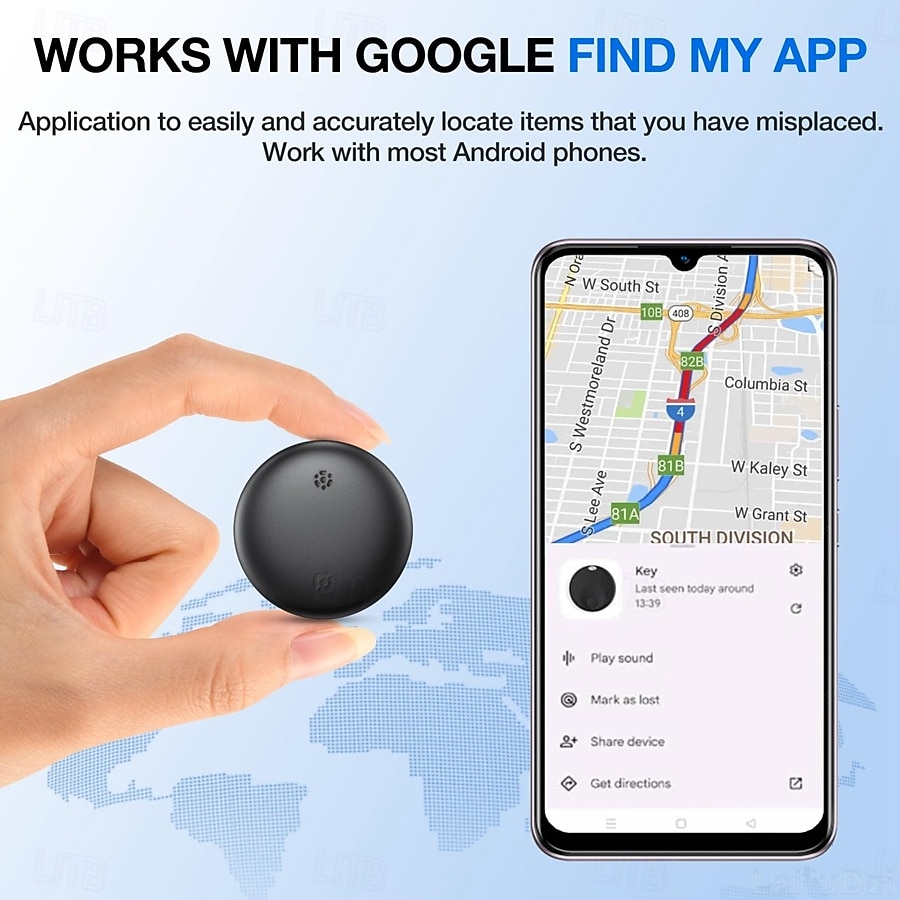 S5 Ultra-Thin GPS Tracker Card (Android Only), Wireless Charging Wallet Finder & Child Locator, Real-Time Anti-Lost Tracking Device for Personal Items 2026 - $19.99 –P3