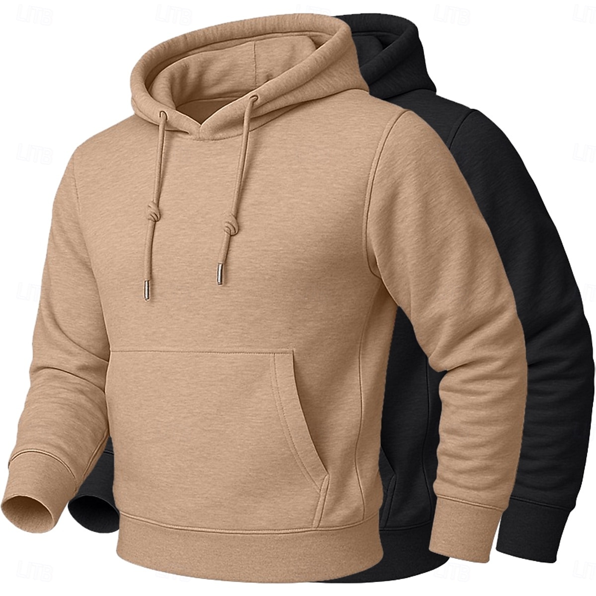 Per uomo Felpa con cappuccio Felpa con cappuccio in pile Felpa con cappuccio foderata in pile Giallo+Arancione Albicocca + Nero Cammello + Nero Viola + rosa Rosa + blu navy Con Cappuccio Semplice del 2026 a $19.99 –P8