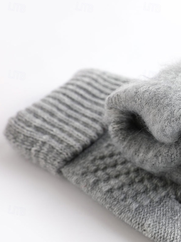 Guanti invernali termici da donna con touchscreen, guanti caldi in maglia foderati in pile per Natale, abbigliamento da esterno per il freddo e regali per le feste del 2026 a $7.99 –P7