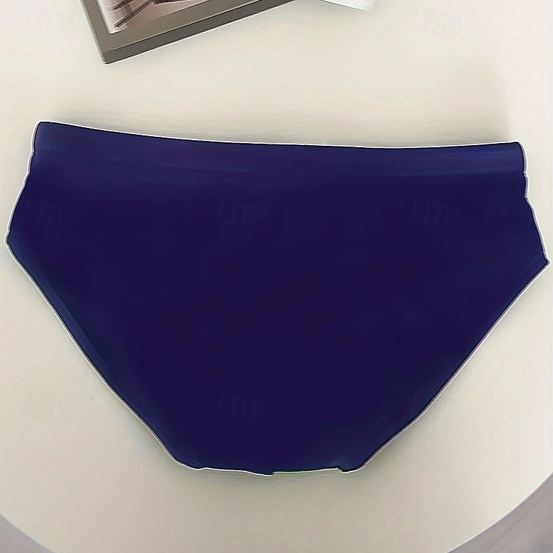 בגדי ריקוד גברים חוטיני ים תחתונים תחתוני שחייה מתיחה נושם תחתיות שרוך גלישה ביקיני צלילה טלאים קיץ 2025 - $10.49 –P4