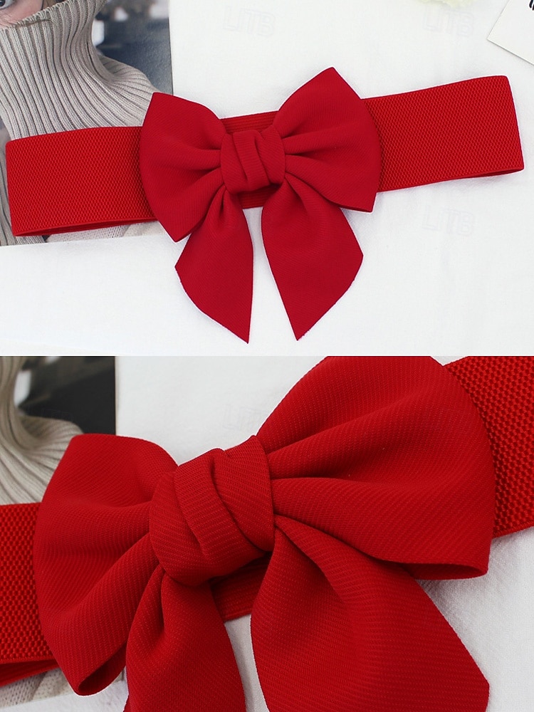 Ceinture élastique à nœud pour femme, élégante et confortable pour les robes, accessoire de Noël parfait en plusieurs couleurs de 2026 ? $11.99 –P9