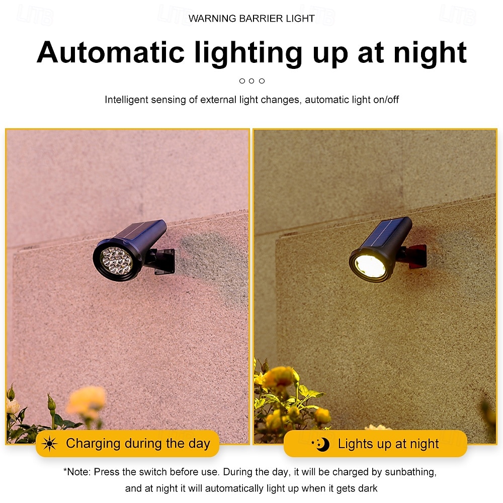 Zonne-energie Tuin Spotlicht Buiten Waterdichte Floodlights 7/10LEDs Tuin Boom en Plant Landschapslichten Park Garage Tuin Padverlichting 2026 - $19.99 –P8