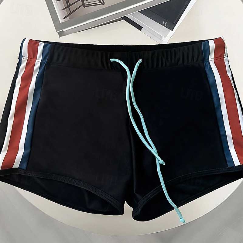 Per uomo Costume da bagno Costume da Bagno Pantaloni da bagno A righe Coulisse Elastico Traspirante Pantaloni Surf Bikini Immersione Estate del 2026 a $10.49 –P9