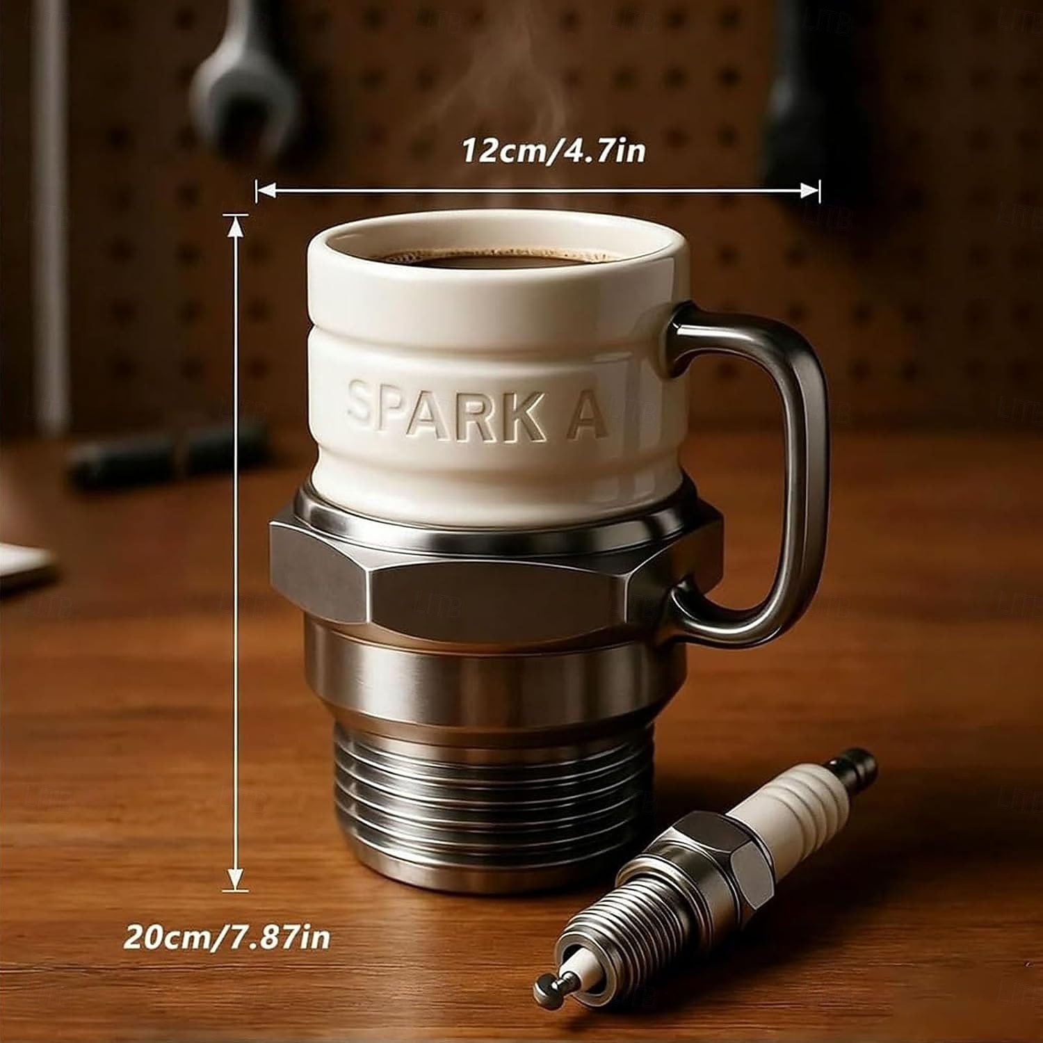 Spark Plug Mug, 12oz Novelty Funny Tea Cup with Engine Sparks Plugs Design and Heat-Insulated Handle, Unique Gift for Mechanics, Engineers, Gearheads & Car Enthusiasts 2026 - $27.99 –P8