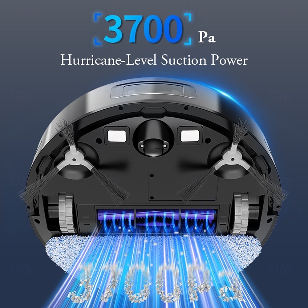 Sweeping and Mopping Robot Combo with LiDAR Navigation APP Operation Smart Mapping No-Mop Zones and Invisible Wall Settings Auto Charging Long-Lasting Battery Life 3500Pa Powerful Suction 2025 - $262.49 –P1