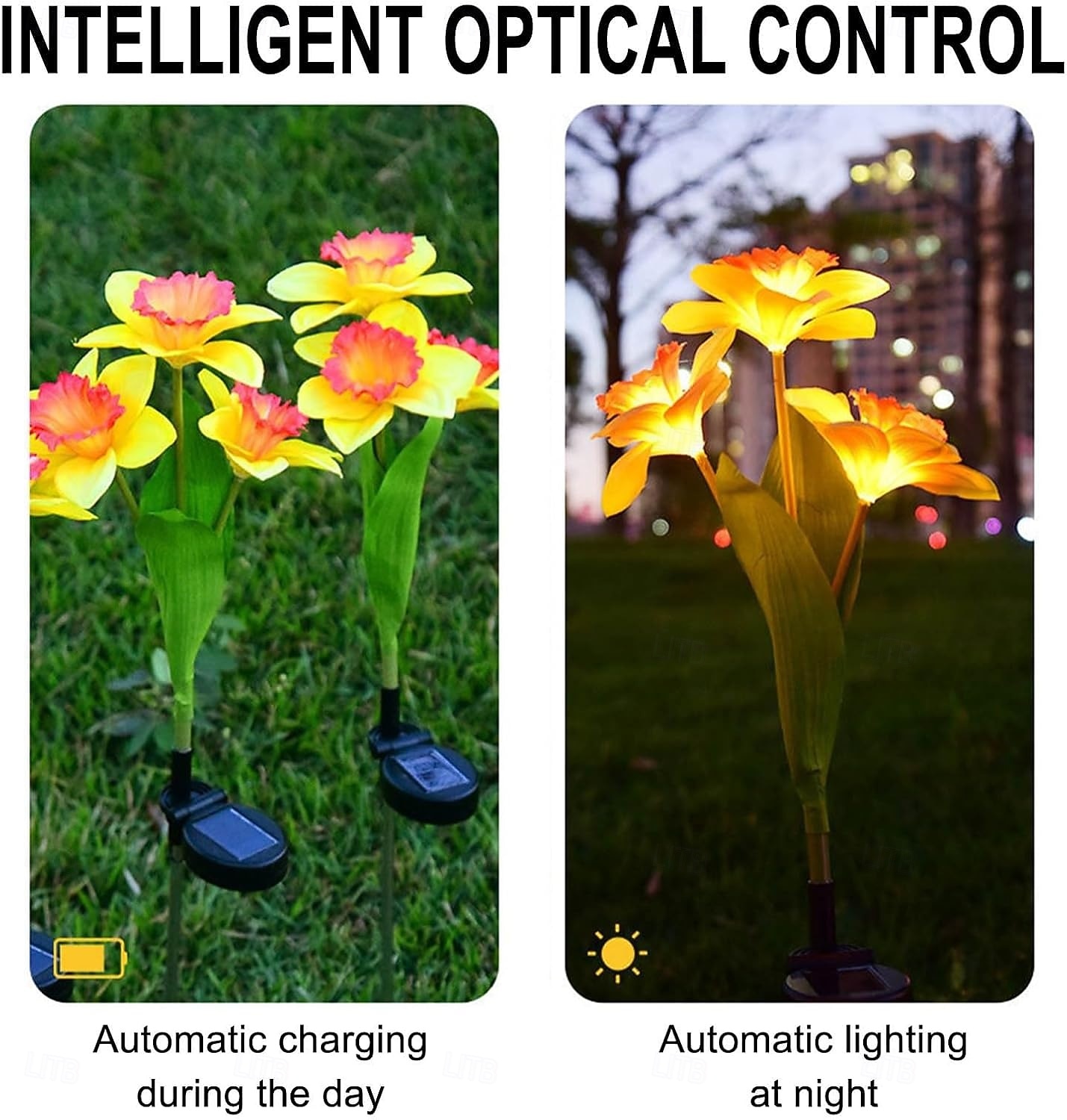 Solar Lights, 3-Head-Daffodil Flower Solar Lights, Landscape Lights, LED Outdoor Solar Powered Garden Lights, Waterproof Flower Lights, Landscape Stake Light for Yard, Pathway, Patio Decor 2026 - $17.99 –P1