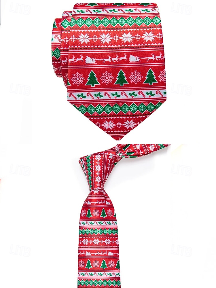 Cravates de Noël pour hommes – cravates de vacances amusantes et festives avec Père Noël, rennes, arbres et flocons de neige, parfaites pour les fêtes de Noël, les cadeaux et les célébrations saisonnières de 2026 ? $11.99 –P13