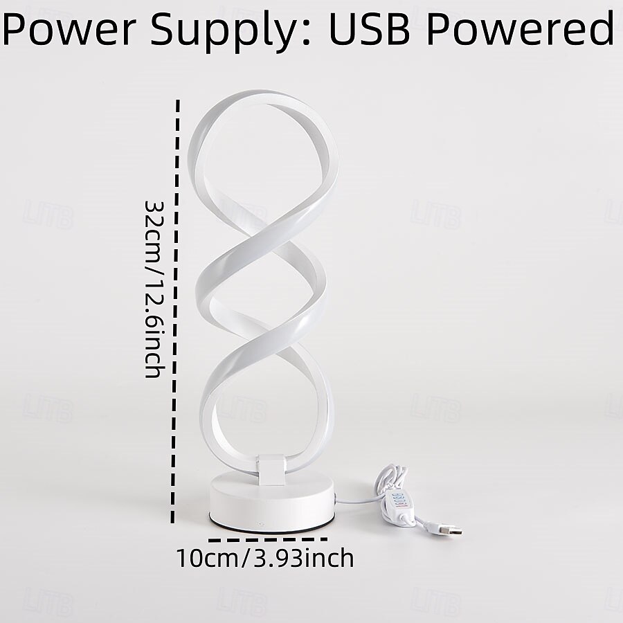 Table Lamp / Desk Lamp / Bedside lamps Decorative Artistic / Nordic Style USB Powered For Bedroom / Study Room / Office DC 5V White 2026 - $22.99 –P10