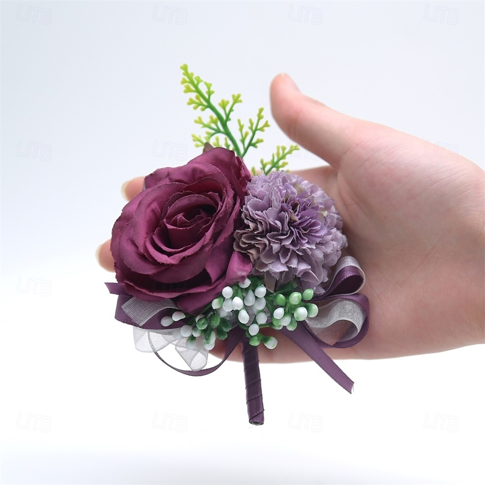 Fiori da polso da sposa Fiore all'occhiello Matrimonio / Evento / Festa Tessuti Floreale del 2026 a $17.49 –P13