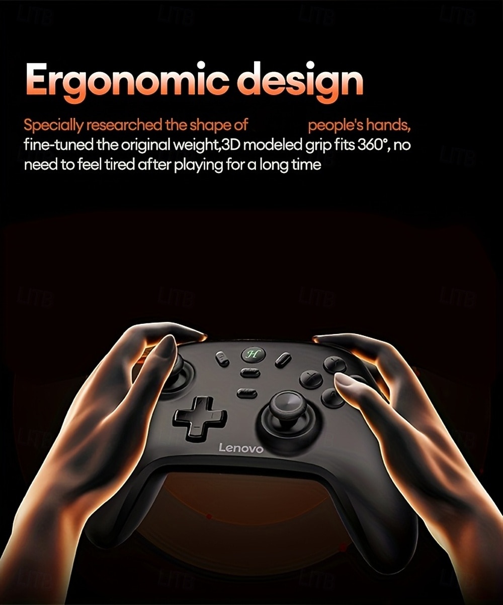 Беспроводной игровой контроллер Lenovo S07 отлично совместим с несколькими платформами, обеспечивает высокоточное управление, портативный, удобный дизайн, стильный внешний вид, подходит для игр на ПК, 2026 - $43.99 –P9