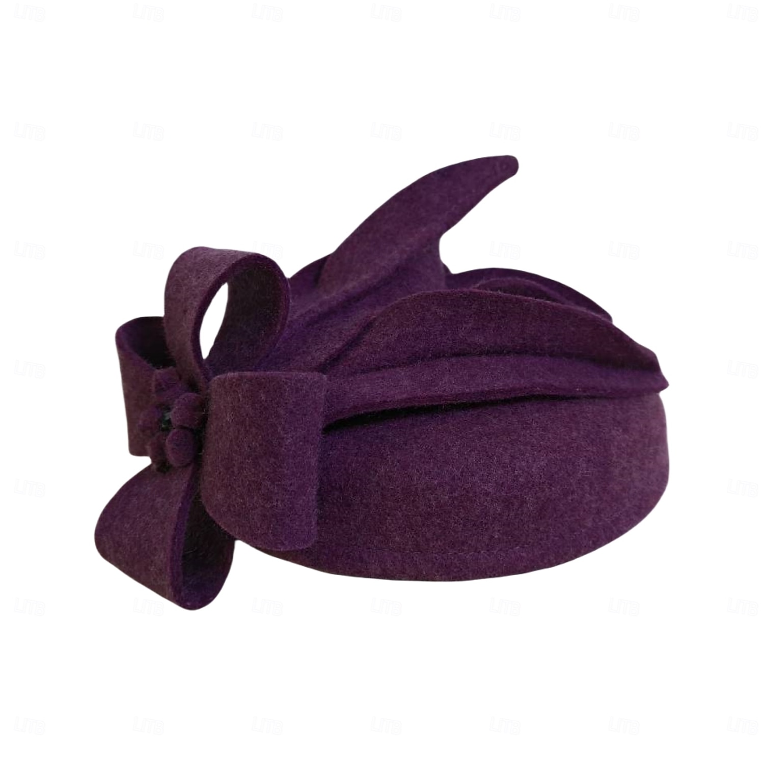 2026年 エレガントなウールの帽子 ファシネーター ケンタッキーダービーハット クラシック ソリッドカラー 結婚式 / ティーパーティー / レディースデー かぶと 女性用 秋&amp; 冬  コレクション – $57.99 –P8