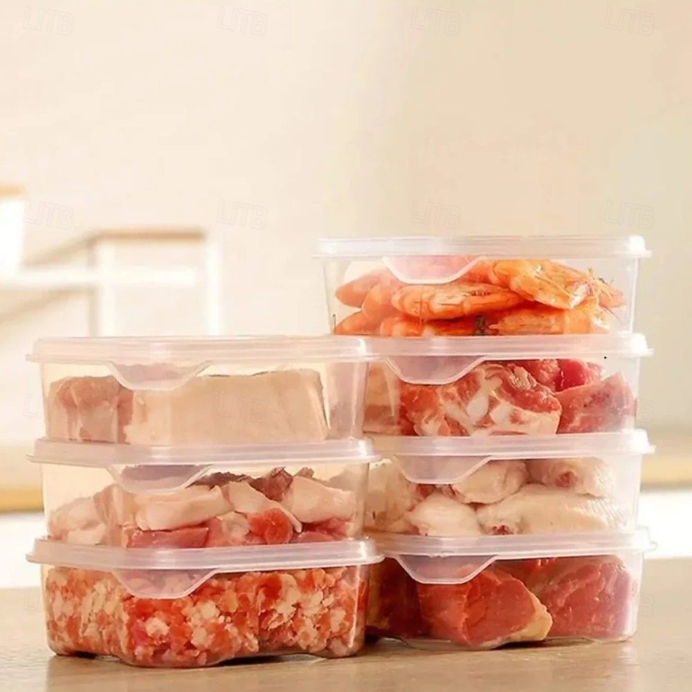 Lednička mražené maso box na konzervaci potravin průhledná mrazicí nádoba na maso a zeleninu s víkem chladnička mražené maso přihrádka na maso mrazák box na uchovávání čerstvého jídla 2026 - $10.49 –P13