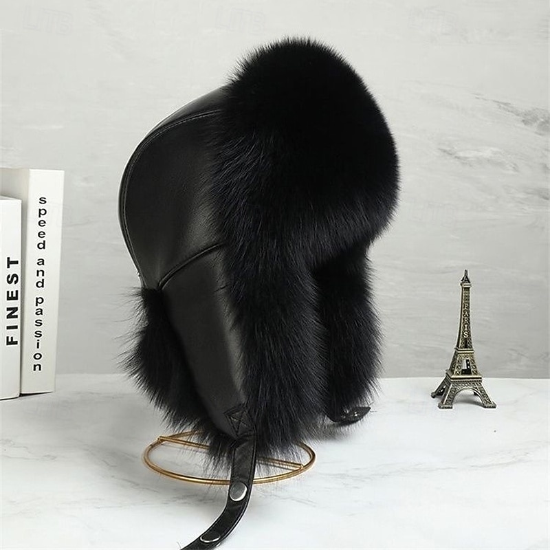 Férfi Prém sapka Usanka kalap Pilóta kalap Fülvédős kalap Téli kalapok Fekete Barna Poliészter Báránybunda Divat Régies stílus Modern Kortárs Hétköznapi viselet Randi Egyszínű / Sima szín Melegen 2026 - $32.99 –P5