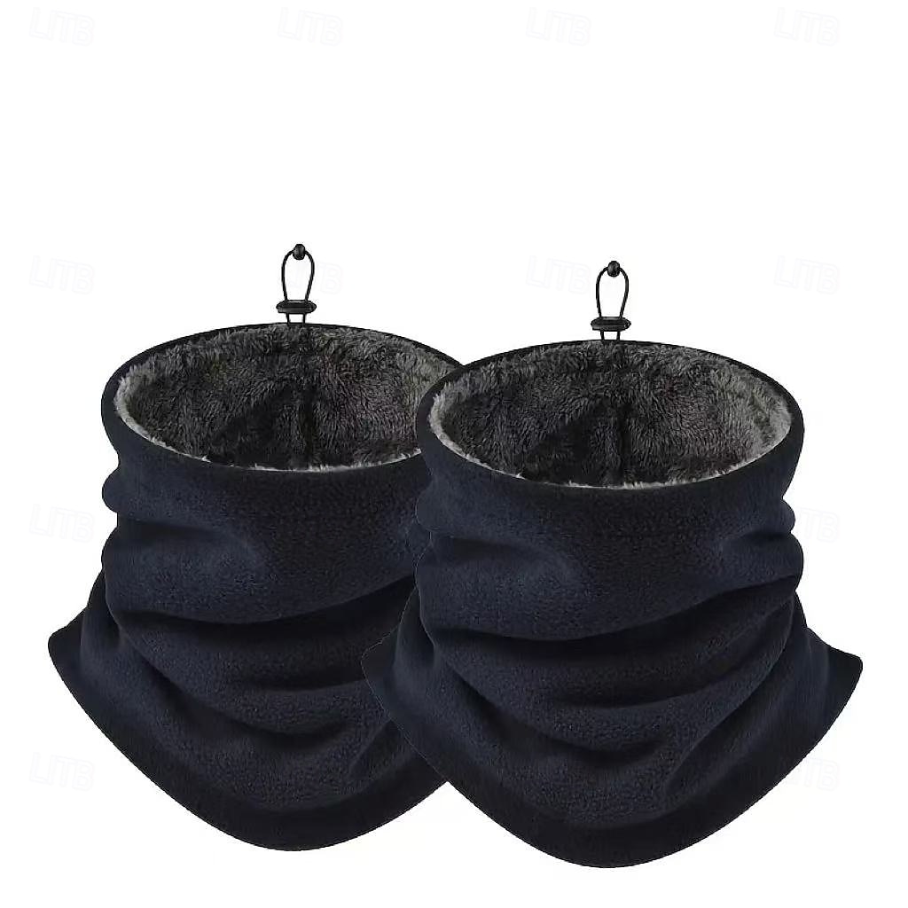 2 зимних теплых гетра для шеи для мужчин – утолщенные, дышащие, с мягкой флисовой подкладкой, ветрозащитные для езды на велосипеде и активного отдыха, универсальные, можно носить как грелку для шеи, 2025 - $12.99 –P13