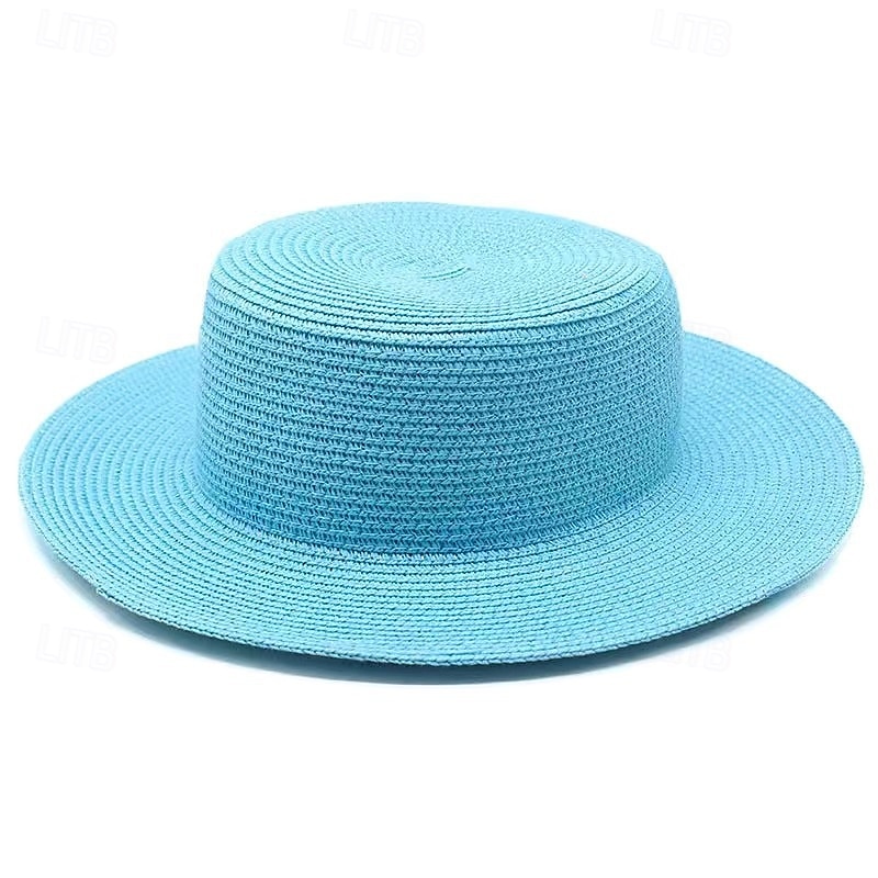 Cappelli Poliestere Cappello di paglia Matrimonio Ferie Tè Corsa di Cavalli Cocktail Vintage Protezione Solare Con Giunzione Copricapo Copricapo del 2026 a $17.49 –P12