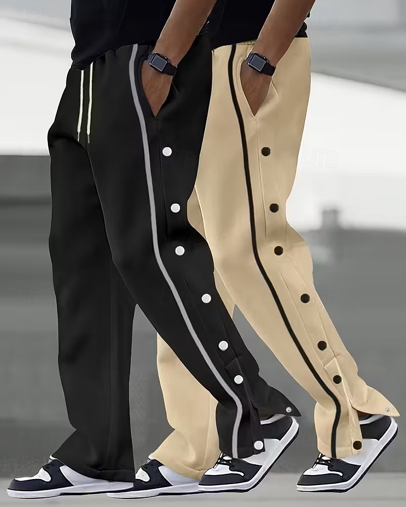 Confezioni multiple 2 pezzi Per uomo Nero + Cachi Pantaloni da tuta Pantaloni Pantaloni della tuta a gamba dritta Coulisse Elastico in vita Semplice Sport & Outdoor Abbigliamento quotidiano Poliestere del 2026 a $40.99 –P8