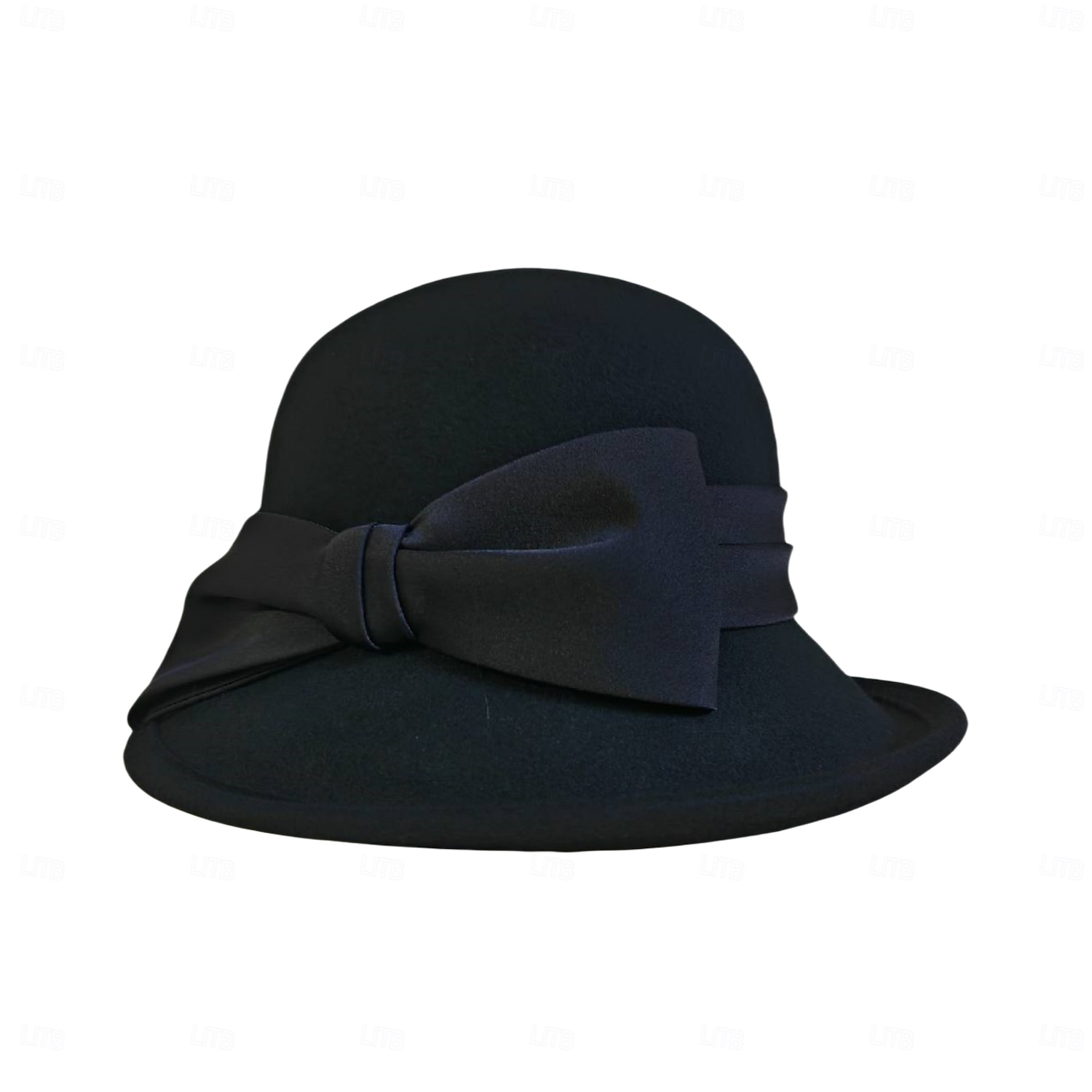 hattar 100% Ull Plommonstop / Cloche hatt Fedorahatt Bröllop Tebjudning Elegant Bröllop Med Rosett Tvinning Hårbonad Huvudbonader 2025 - $42.99 –P11