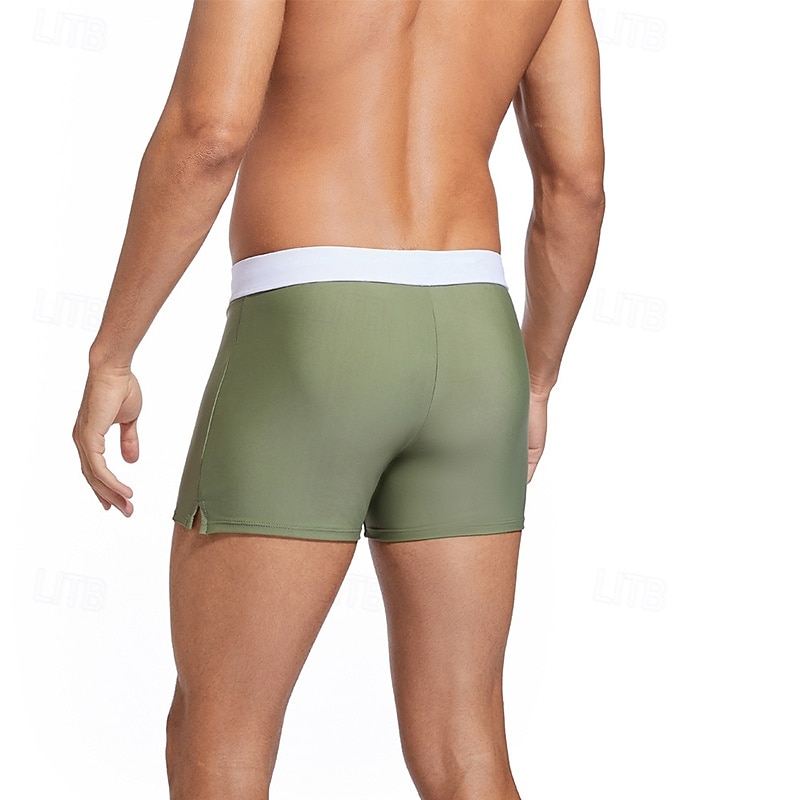 Bărbați Pantaloni Scurți de Înot Boxeri înot Costume de baie pentru costume de baie Mată Buzunar cu Fermoar Elastic Respirabil Pantaloni Surfing Bikini Scufundare Vară 2026 - $11.49 –P5